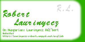 robert laurinyecz business card